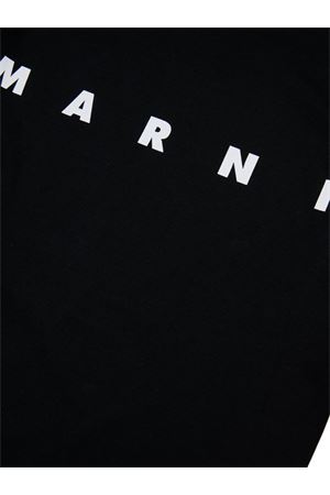 t-shirt in cotone nero MARNI KIDS | M002MVM00RF0M900